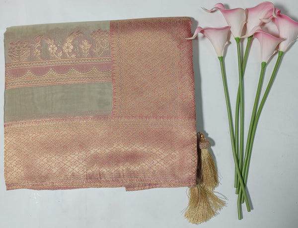 Haripriya Pure Silk Saree based on Natural Fabrics (Pure-13-Grey)