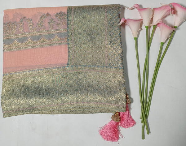 Haripriya Pure Silk Saree based on Natural Fabrics (Pure-13-Pink)
