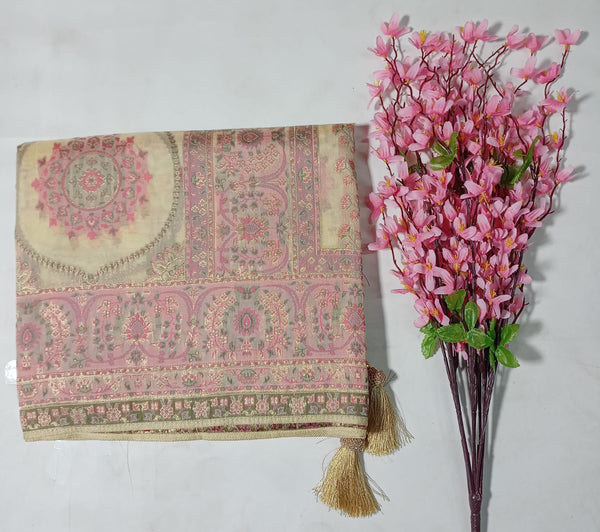 Haripriya Pure Silk Saree based on Natural Fabrics (Pure-04-Chikoo)